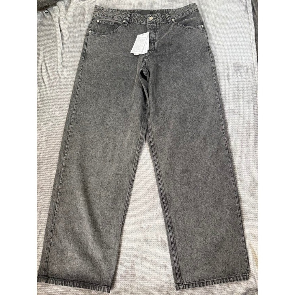Jordan Brand Mens Loose Fit Denim Jeans Washed Black‎ Gray 36X34.